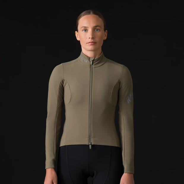 Rapha Pro Team Women's Shadow Winter Jacket Moss Green/Silver Reflective