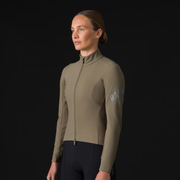 Rapha Pro Team Women's Shadow Winter Jacket Moss Green/Silver Reflective