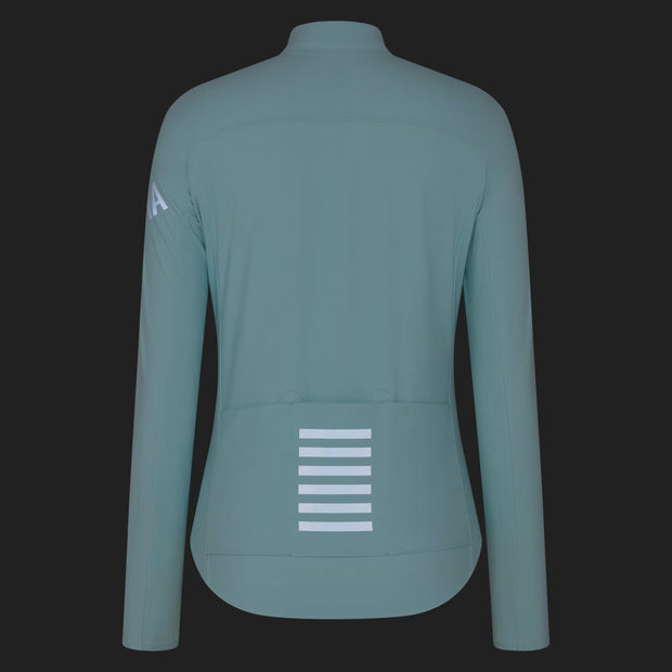 Rapha Pro Team Women's Long Sleeve Shadow Jersey Aqua/White