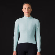 Rapha Pro Team Women's Long Sleeve Shadow Jersey Aqua/White