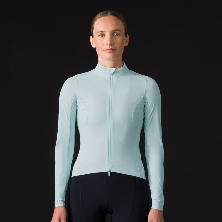 Rapha Pro Team Women's Long Sleeve Shadow Jersey Aqua/White