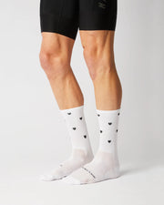 Fingerscrossed Classic Iconic Hearts Socks White