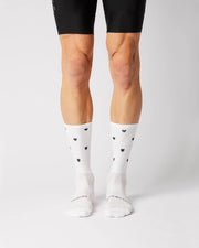 Fingerscrossed Classic Iconic Hearts Socks White