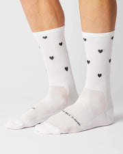 Fingerscrossed Classic Iconic Hearts Socks White