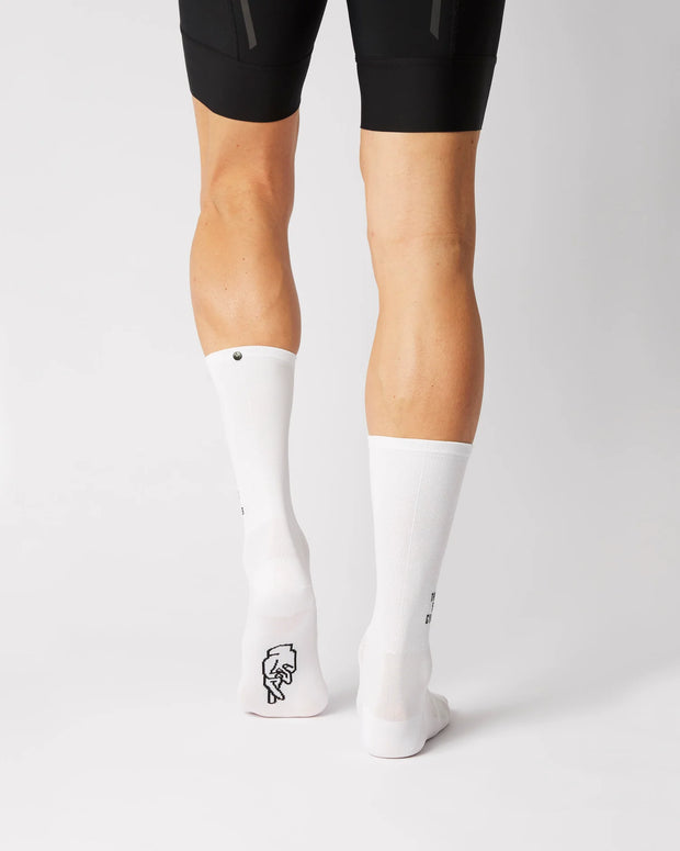 Fingerscrossed Classic Iconic Thank You Cycling Socks White