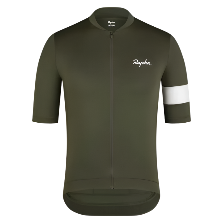 Rapha Core Men's Jersey Dark Green/White | Maats.cc – Maats.cc
