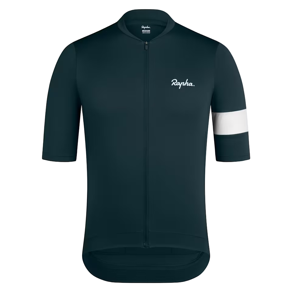 Rapha Core Men's Jersey Forest Green/White | Maats.cc – Maats.cc