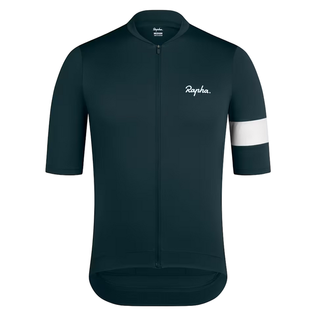 Rapha Core Men's Jersey Forest Green/White