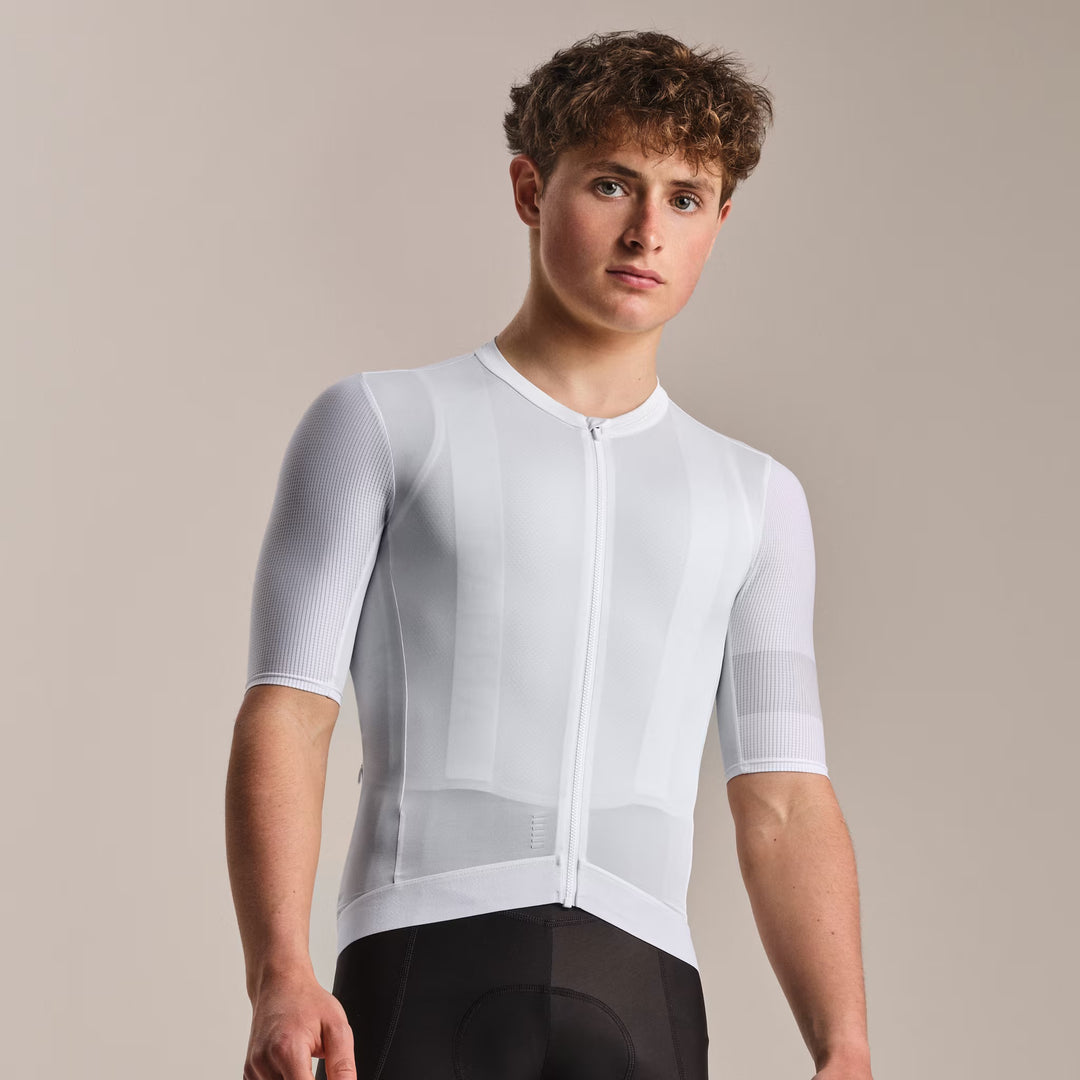 Rapha Men's Pro Team Jersey II White/Silver | Maats.cc – Maats.cc