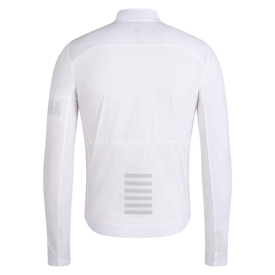 Rapha Men's Pro Team Lightweight Wind Jacket White/Silver | Maats