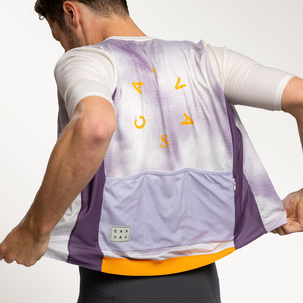 Canvas Flow Jersey Purple Haze - Maats Cycling Culture