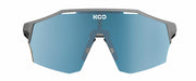 KOO Alibi Sunglasses Grey Matt - Turquoise