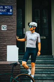 Maats Amsterdam Men's Jersey Navy/Off-White - Maats Cycling Culture