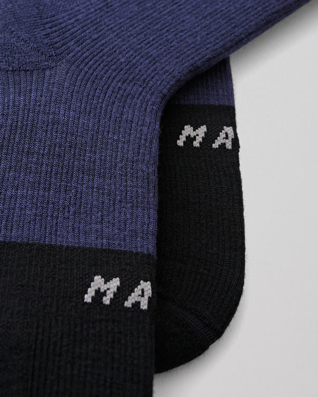 MAAP Division Merino Socks Navy/Black - Maats Cycling Culture