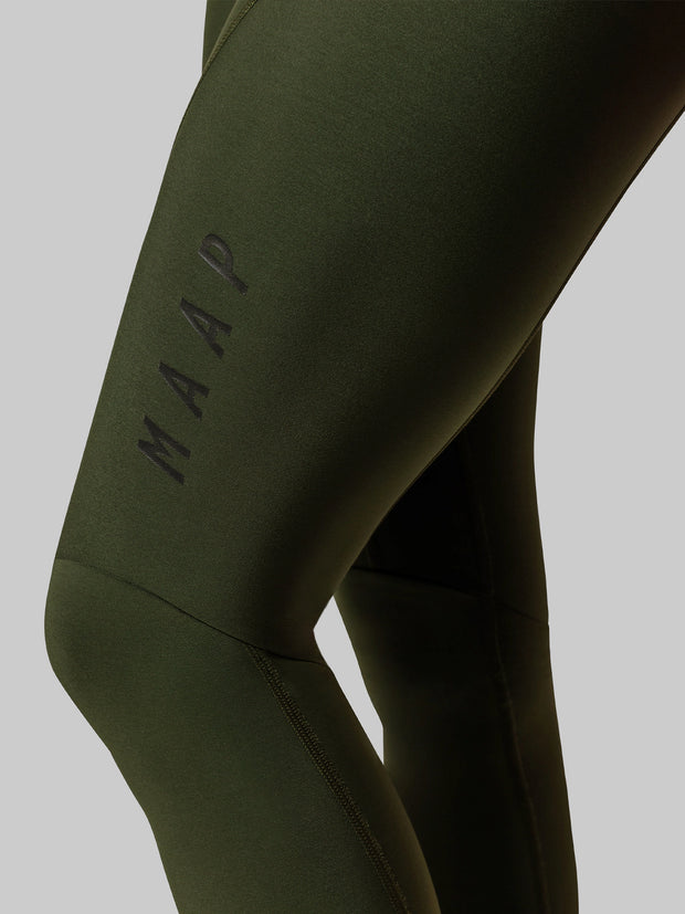 MAAP Team EVO Women's Thermal Bib Tights Bronze Green MAAP