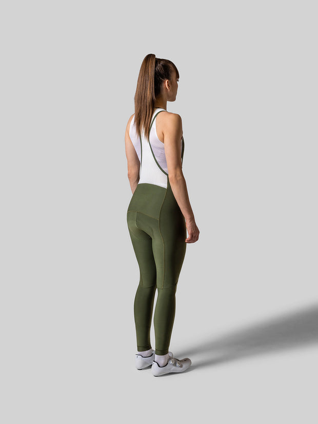 MAAP Team EVO Women's Thermal Bib Tights Bronze Green MAAP