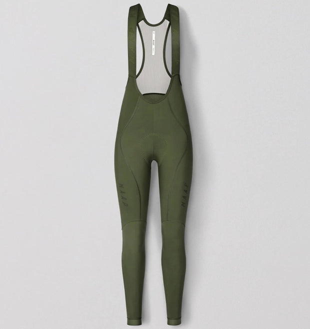 MAAP Team EVO Women's Thermal Bib Tights Bronze Green MAAP