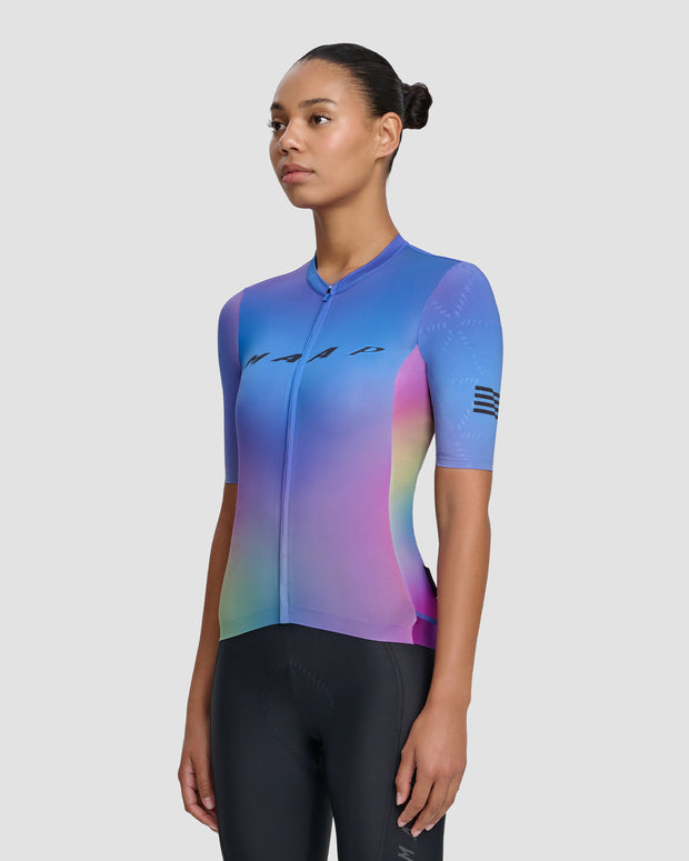 MAAP Blurred Out Pro Hex Women's Jersey 2.0 Blue Mix