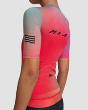 MAAP Blurred Out Pro Hex Women's Jersey 2.0 Red Mix