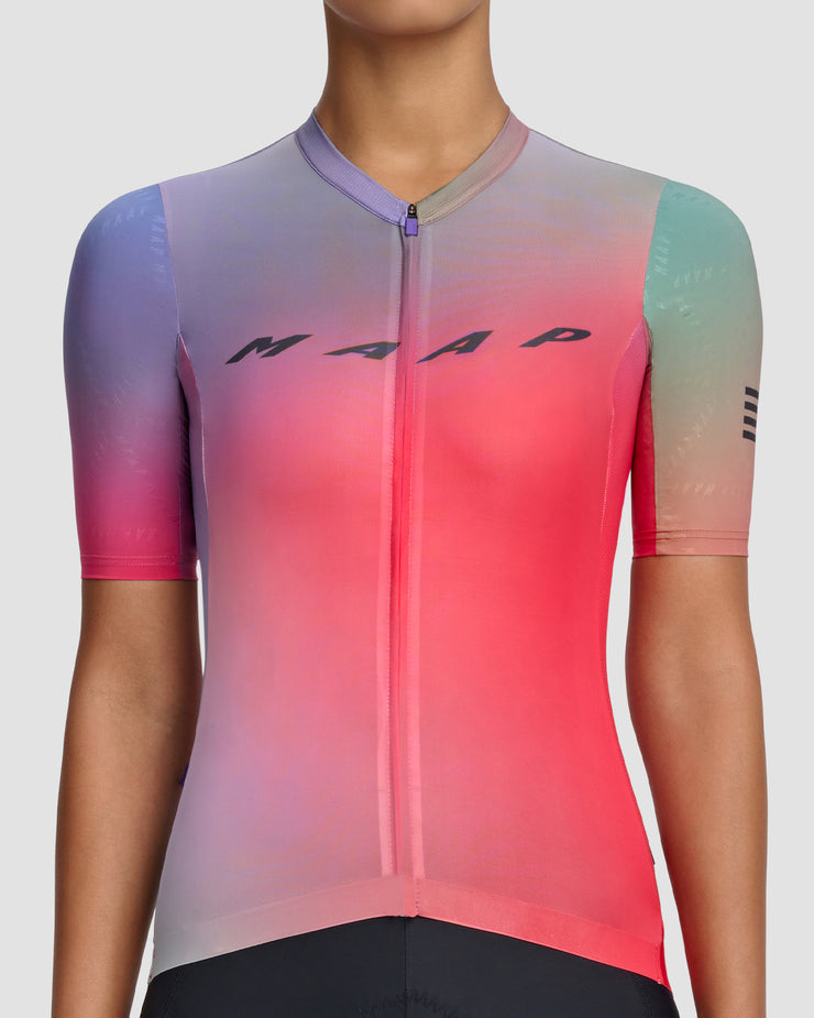 MAAP Blurred Out Pro Hex Women's Jersey 2.0 Red Mix