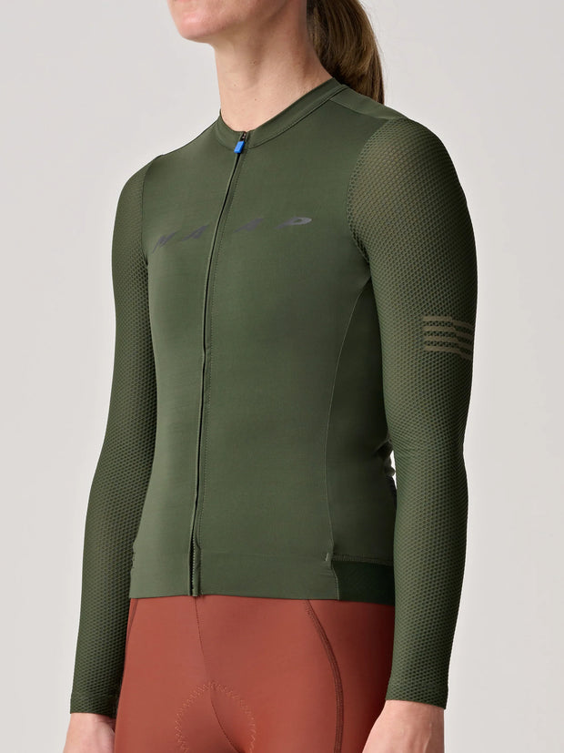 MAAP Evade Pro Base Women's Longsleeve Jersey 2.0 Bronze Green