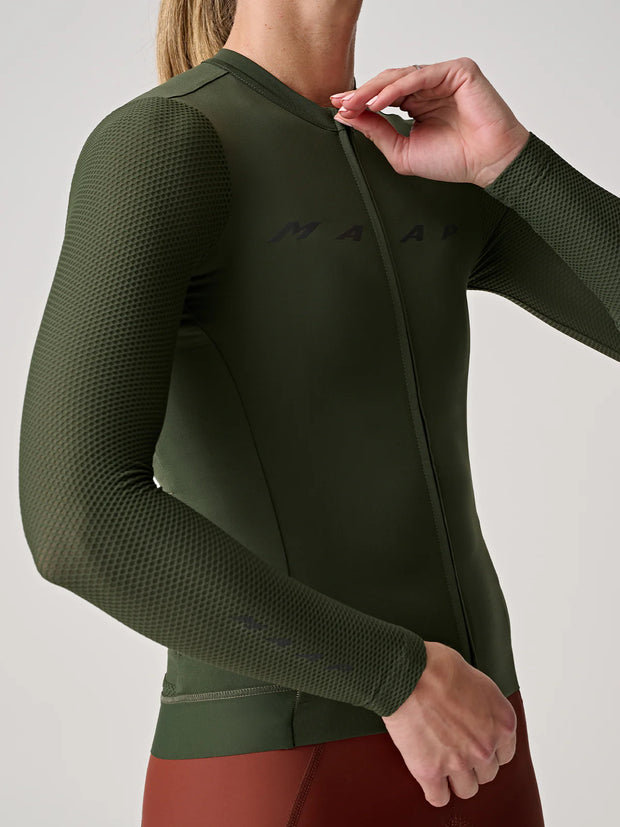 MAAP Evade Pro Base Women's Longsleeve Jersey 2.0 Bronze Green