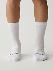 MAAP Division Mono Socks (Long) White - Maats Cycling Culture