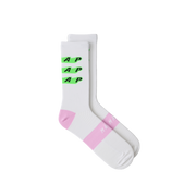 MAAP Evade X Socks White/Fluoro Green