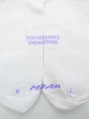 MAAP Emerge Socks White/Fluoro Purple