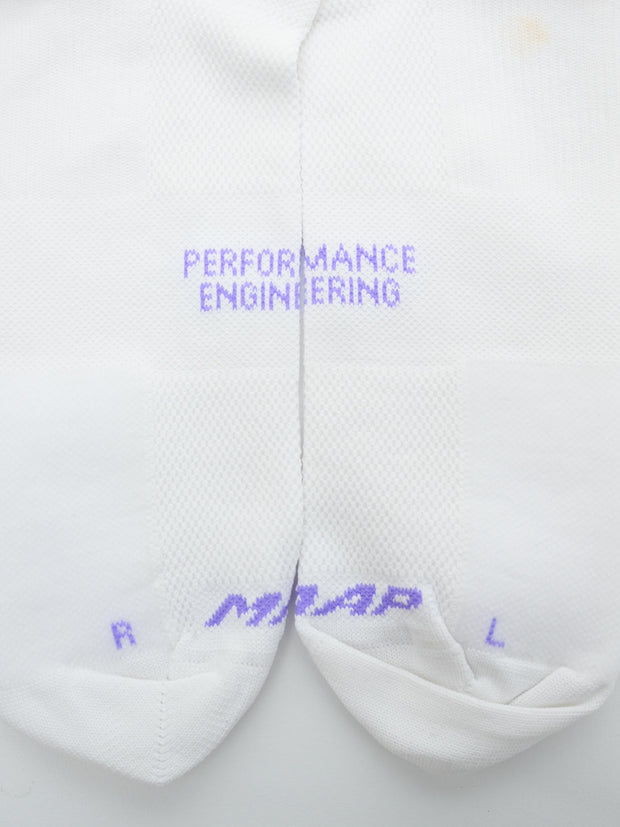 MAAP Emerge Socks White/Fluoro Purple
