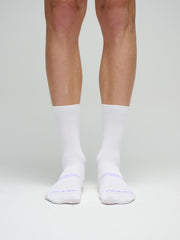 MAAP Emerge Socks White/Fluoro Purple