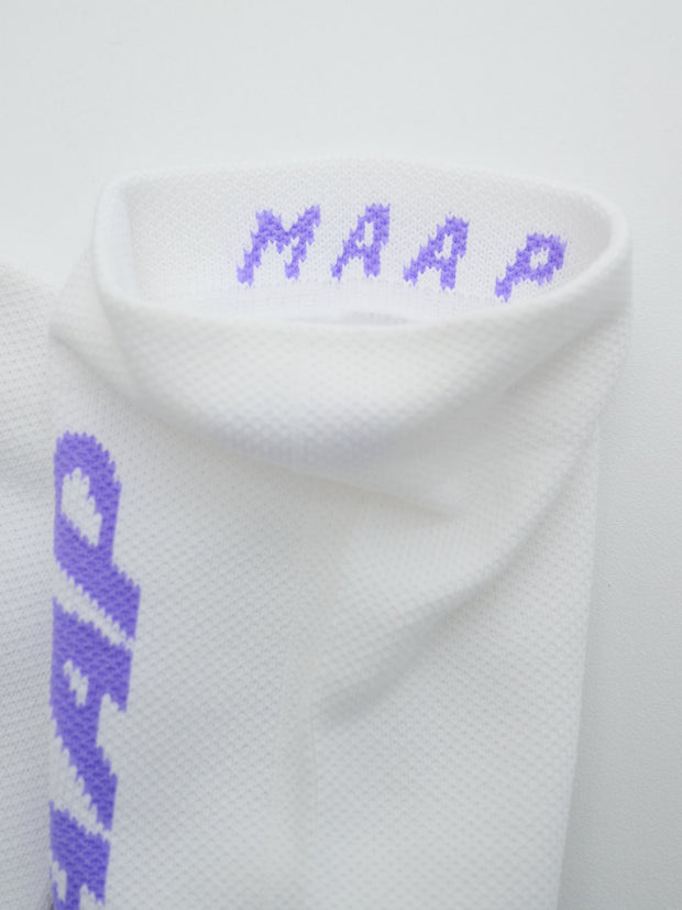 MAAP Emerge Socks White/Fluoro Purple