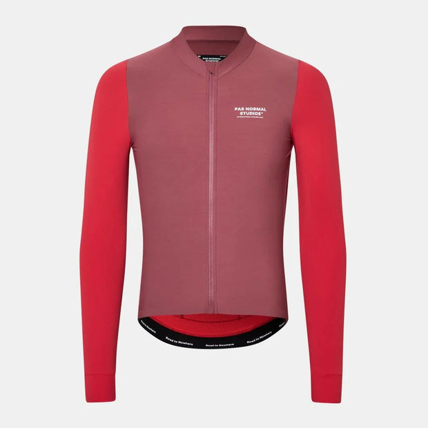 PNS Mechanism Men's Longsleeve Jersey Color Block Red