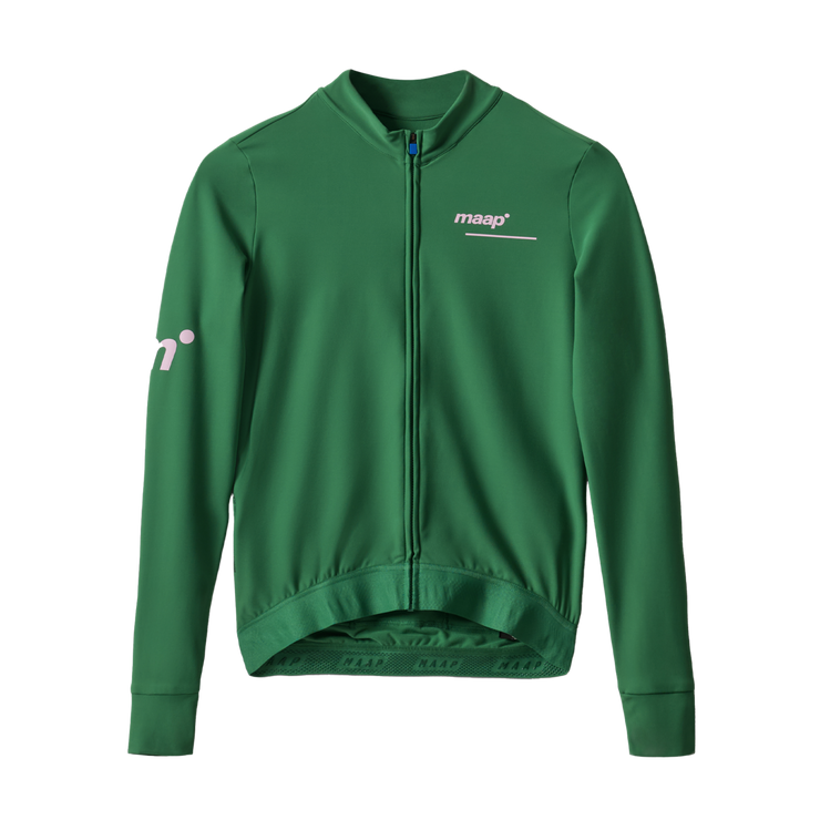 MAAP Training Men's Thermal Longsleeve Jersey Verdant Green - Maats Cycling Culture