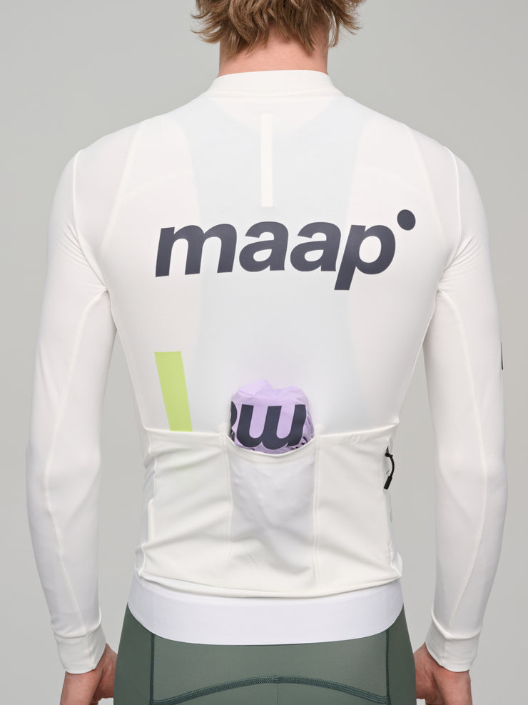 MAAP Training Men's Thermal Longsleeve Jersey White