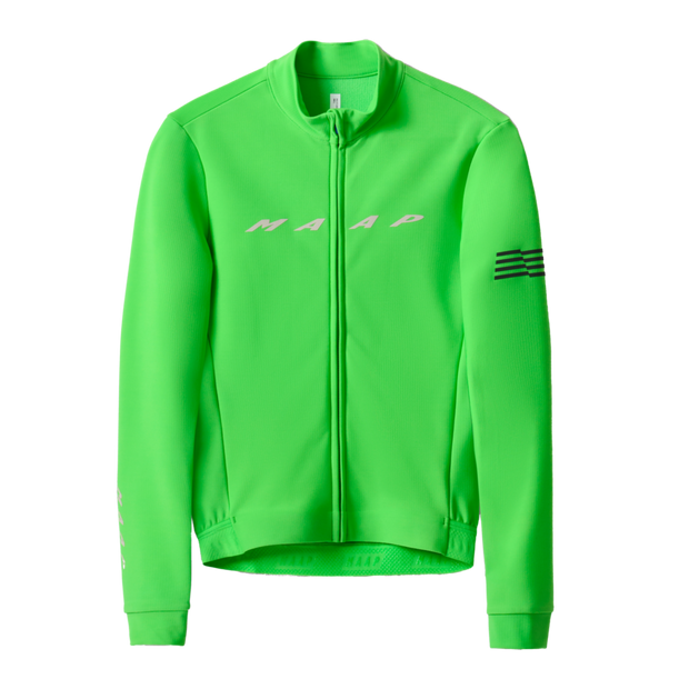 MAAP Evade Men's Thermal Longsleeve Jersey 2.0 Limedrop - Maats Cycling Culture