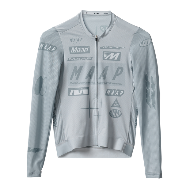 MAAP Drome Men's Pro Air Longsleeve Jersey 3.0 Ice Gray