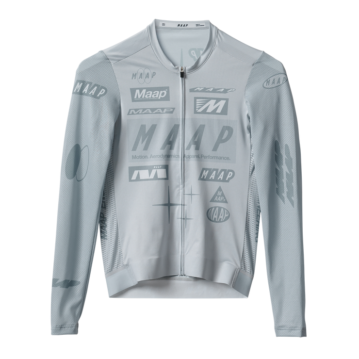 MAAP Drome Men's Pro Air Longsleeve Jersey 3.0 Ice Gray