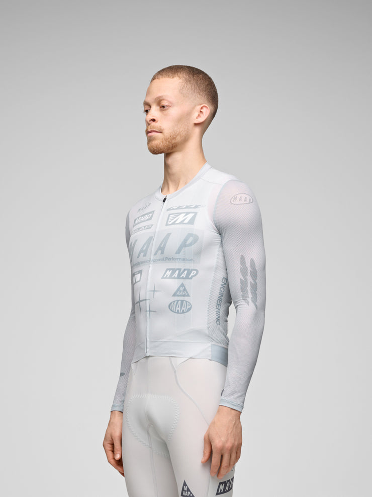 MAAP Drome Men's Pro Air Longsleeve Jersey 3.0 Ice Gray
