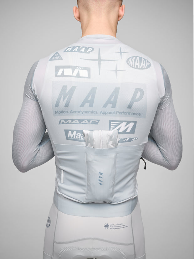 MAAP Drome Men's Pro Air Longsleeve Jersey 3.0 Ice Gray