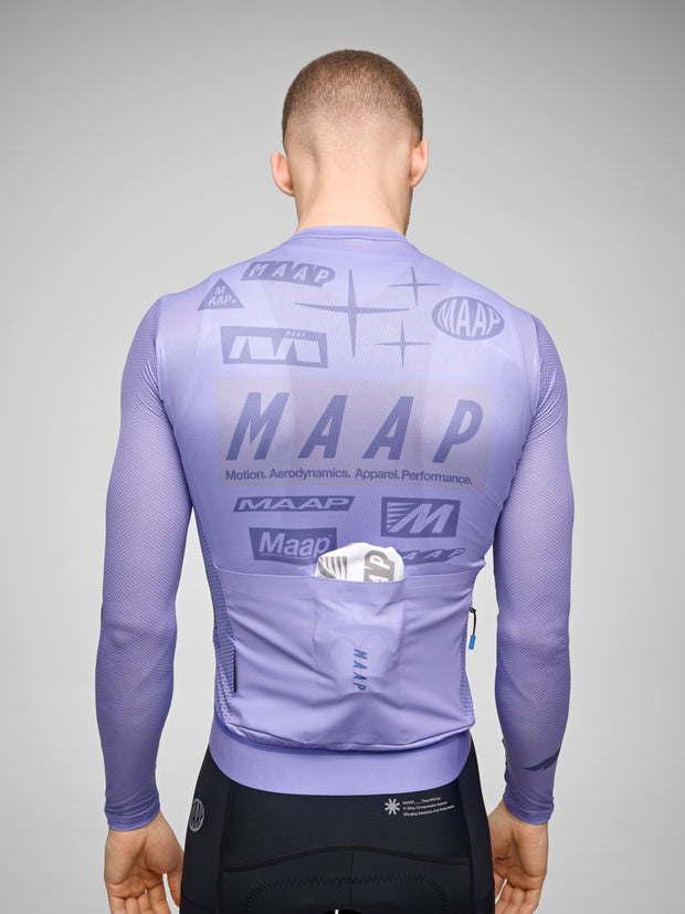 MAAP Drome Men's Pro Air Longsleeve Jersey 3.0 Lavender