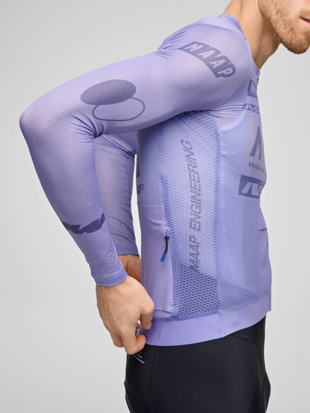 MAAP Drome Men's Pro Air Longsleeve Jersey 3.0 Lavender