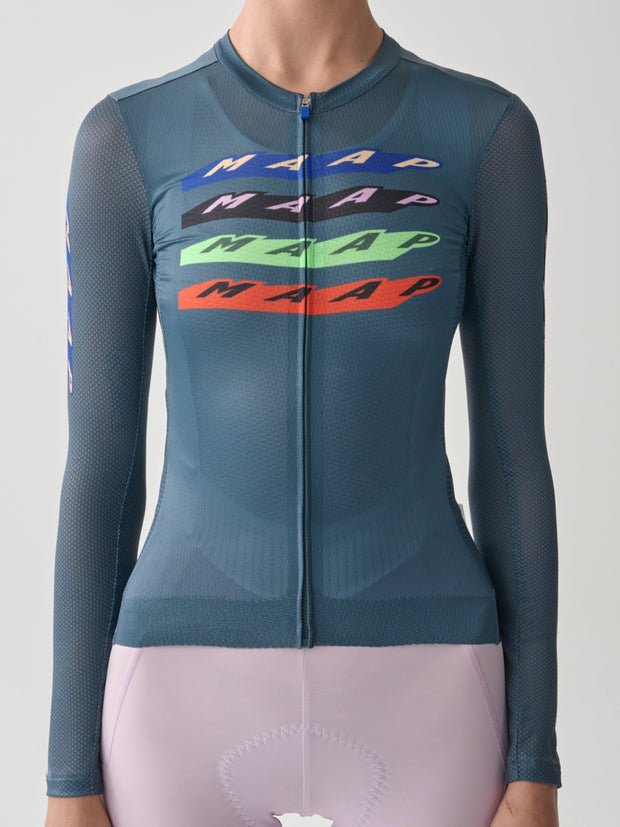 MAAP Evade X Pro Air Women's Longsleeve Jersey 3.0 Uniform Blue