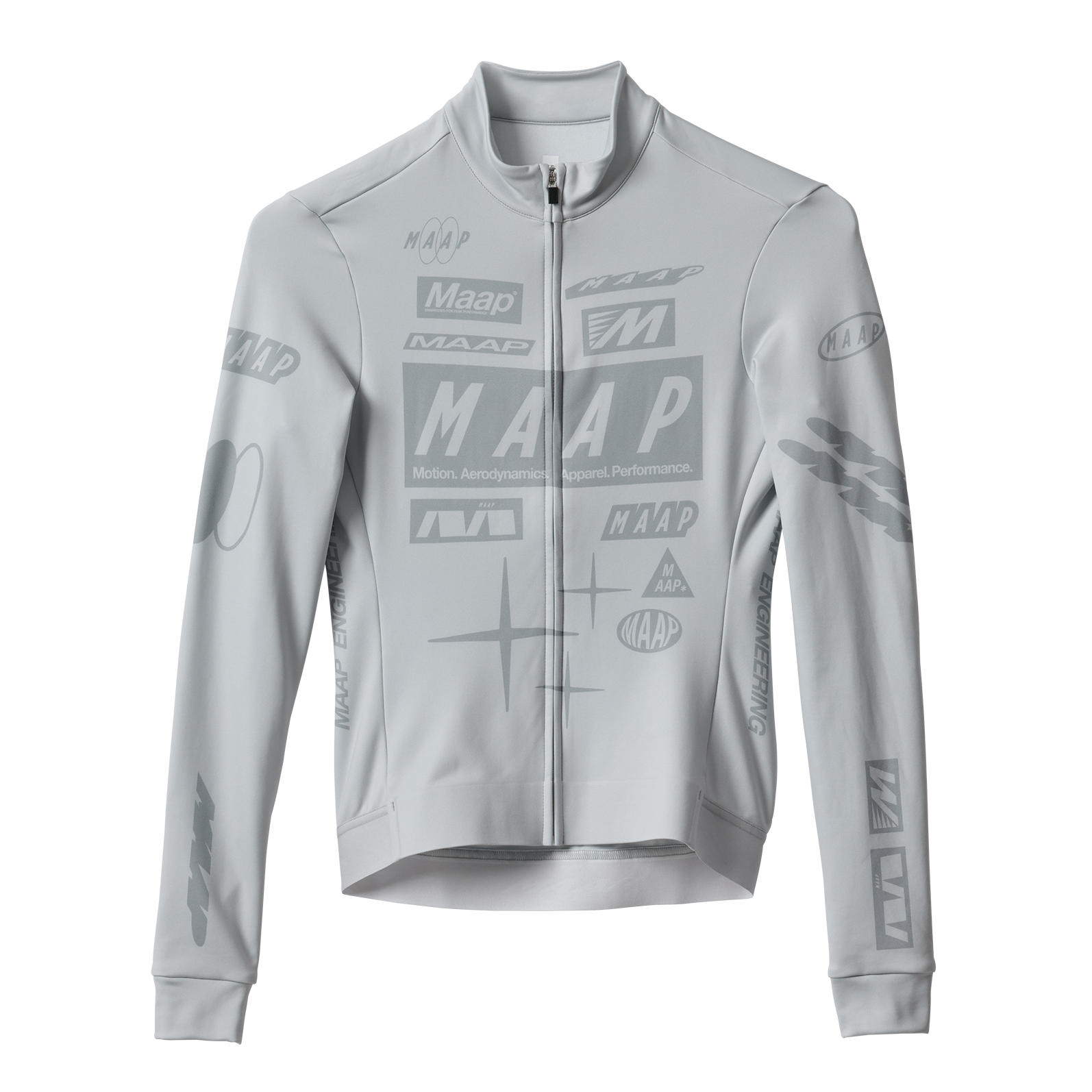MAAP Drome Men's Thermal Longsleeve Jersey Ice Gray | Maats.cc