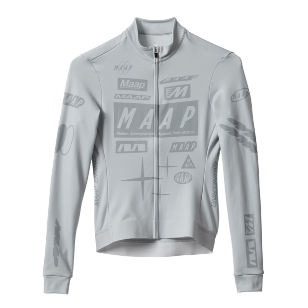 MAAP Drome Men's Thermal Longsleeve Jersey  Ice Gray