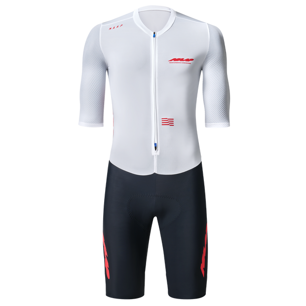 MAAP Eclipse Pro Men's Racesuit White/Infrared