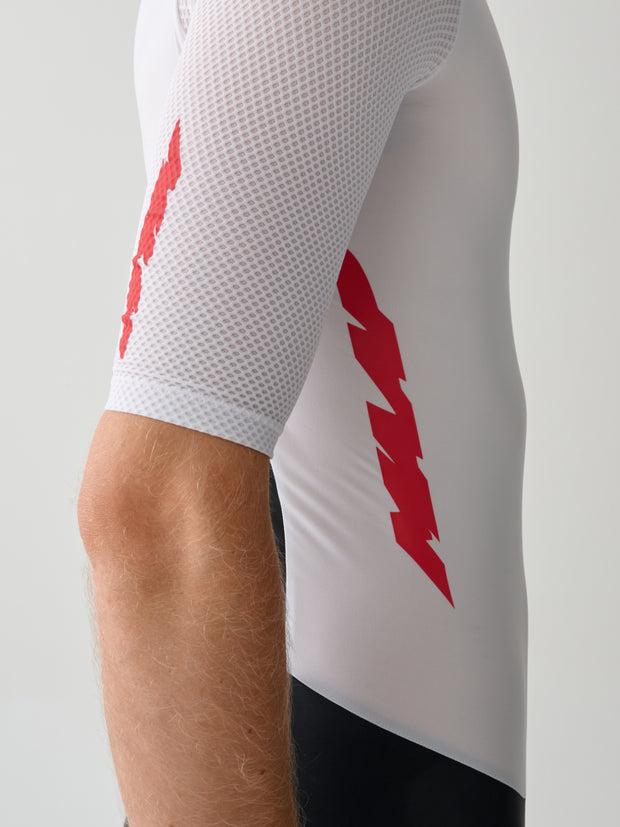 MAAP Eclipse Pro Men's Racesuit White/Infrared