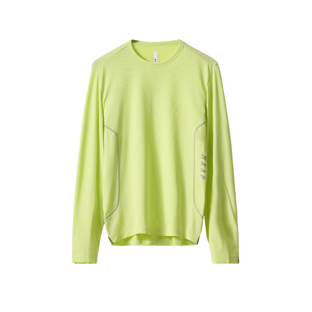 MAAP Alt_Road Men's Longsleeve Tech Tee Shadow Lime - Maats Cycling Culture