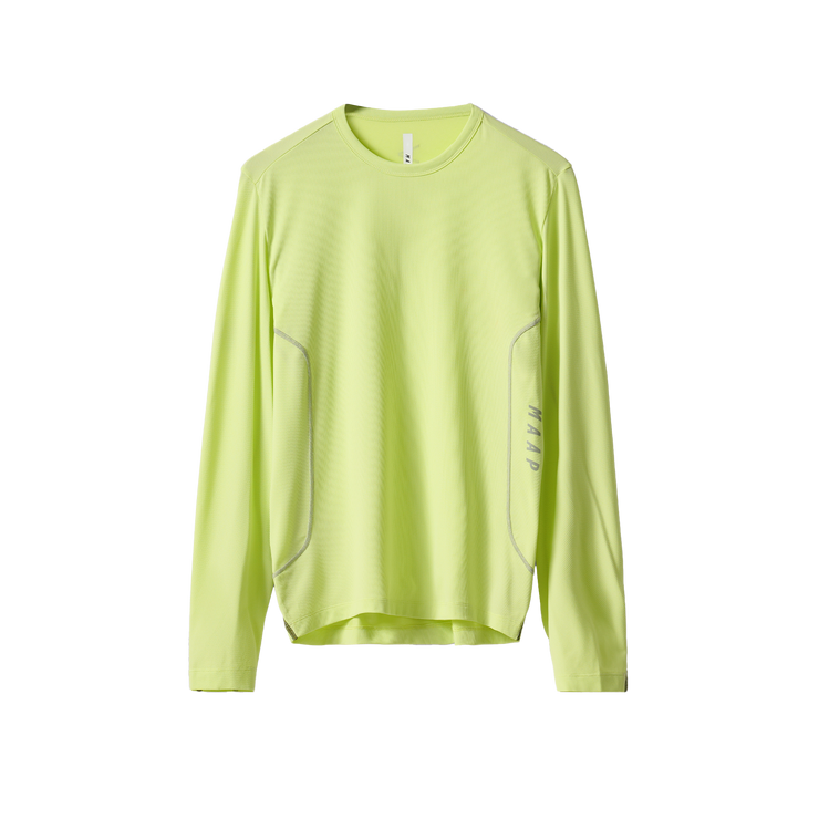 MAAP Alt_Road Men's Longsleeve Tech Tee Shadow Lime - Maats Cycling Culture