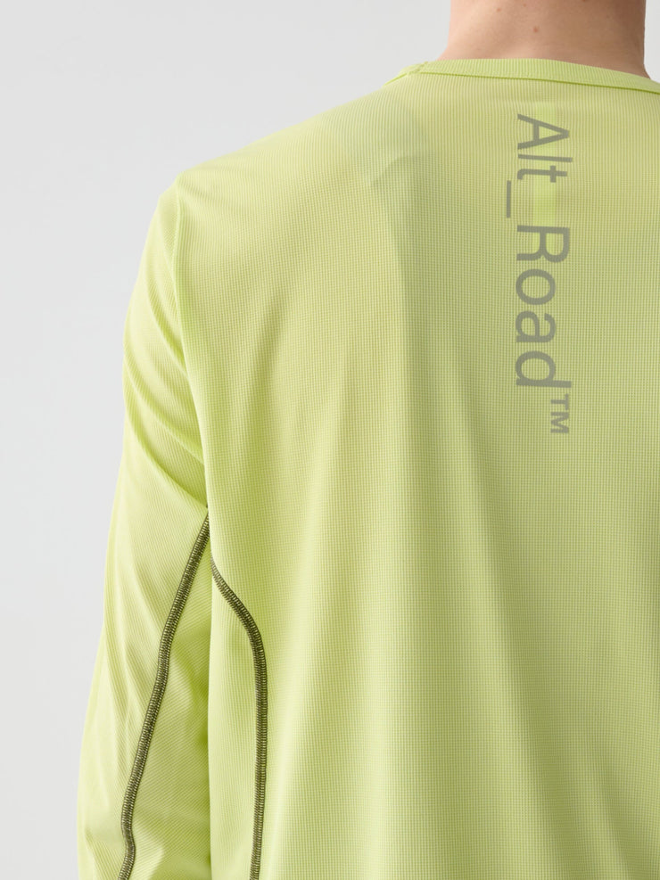 MAAP Alt_Road Men's Longsleeve Tech Tee Shadow Lime - Maats Cycling Culture